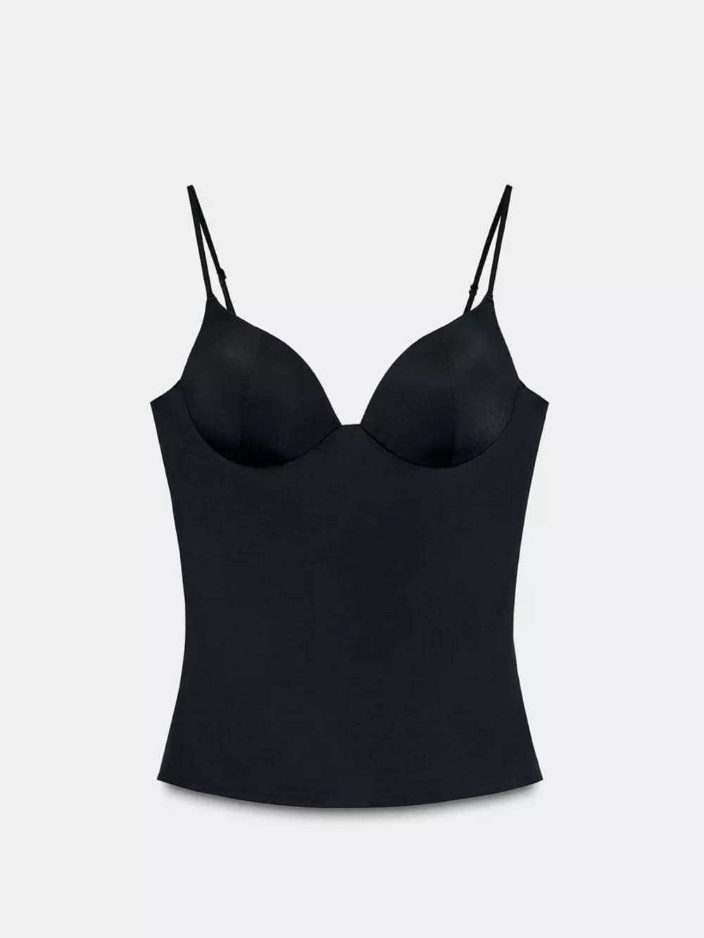 Zara Black Tight Top with Cups